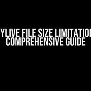 Shinylive File Size Limitations: A Comprehensive Guide