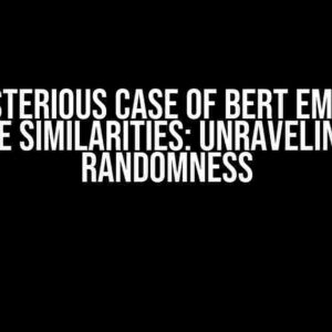 The Mysterious Case of BERT Embedding Cosine Similarities: Unraveling the Randomness